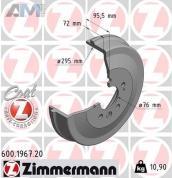 Тормозной барабан ZIMMERMANN 600.1967.20  Volkswagen Amarok (2010-2016)