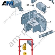 Блок управления свечей накаливания VAG 03L907281B