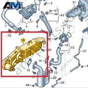 Радиатор рециркуляции ОГ VAG 03L131512DR