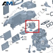Вентилятор салона для Mercedes W223 AMG S63 (M177) A2239062602