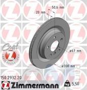 Задние тормозные диски ZIMMERMANN (150.2932.20) для BMW X1 F48 20d/20dX
