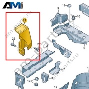 Крепежный элемент Volkswagen id-Buzz 2023-2024 1N3803713