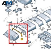 Накладка перегородки Volkswagen Crafter 2012-2016 2E1867755C