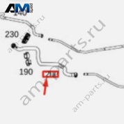 Топливный шланг обратной магистрали к двигателю для Mercedes GLE 300d V167 (OM654) A1674708403