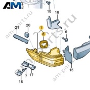 Светодиодный задний фонарь левый на крыле Volkswagen id-Buzz 2023-2024 1T3945207C