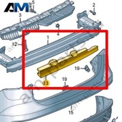Вспененный наполнитель заднего бампера Volkswagen T-Roc Cross 2019-2024 2GM807251C