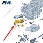 Дефлектор пространства для ног Audi Q8 e-tron 2024-2024/Audi e-tron 2019-2023 4KL819151