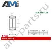 Подшипник задней ступицы FAG (713667810) для Mercedes GLK 2008-2015 (X204)