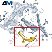 Поперечный рычаг Volkswagen id3 2020-2024 1EA505323B