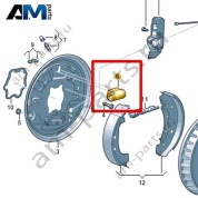 Колесный тормозной цилиндр Volkswagen id3 2020-2024 1EA611053E