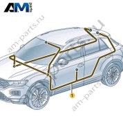 Жгут проводов для салона Volkswagen T-Roc 2018-2024 2GA971051