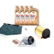 Комплект фильтров для ТО-2 Caddy 1.2 TSI с маслом Shell 0W30