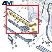 Направляющая для сдвижной двери Volkswagen id-Buzz 2023-2024 1T3843872H