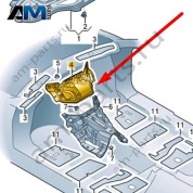 Шумоизоляция передней стенки Audi A8 (D4) 2014-2017 4H0864831E