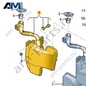 Бачок стеклоомывателя 5QD955453D для Шкода Карок 2021-2026