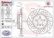 Перфорированные задние тормозные диски 345X24 (09.C395.13) Brembo для BMW 3 Серии F30 рестайлинг M (325-340)