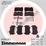 Передние тормозные колодки ZIMMERMANN 24098.170.3 на Volkswagen Touareg I (2003-2010)