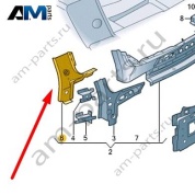 Соединительный элемент Audi Q7 (4M) 2016-2024 4M0813393B