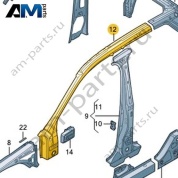 Боковина (внутренняя часть) Volkswagen T-Roc 2018-2024 2GA809427