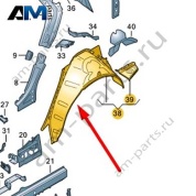 Колесная арка Audi Q8 e-tron 2024-2024/Audi e-tron 2019-2023 4KE809410B