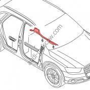 Оригинальная накладка порога правая внутренняя Audi Q3 (2011-2018) 8U08539064PK