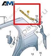 Канал уплотнителя Volkswagen T-Roc Cross 2019-2024 2GM809642C