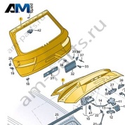 Крышка багажного отсека Audi Q7 (4M) 2016-2024 4M0827025C