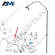 Трубка подающей магистрали кондиционера Mercedes W222 AMG S63 (M177) A2228303905