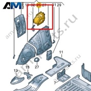 Крепежный кронштейн Volkswagen id3 2020-2024 1EA804352