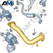 Трубопровод системы охлаждения VAG 06M121507B