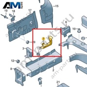 Пластина для лонжерона Volkswagen id-Buzz 2023-2024 1N3804076