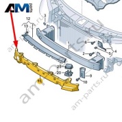 Вспененный наполнитель Audi A8 (D4) 2014-2017 4H6807694