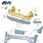 Усилитель переднего бампера VAG 3CG807109G на Volkswagen 2021-2026
