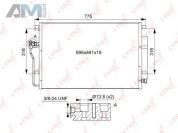 Радиатор кондиционера RC0109 (LYNXauto) для автомобилей VAG