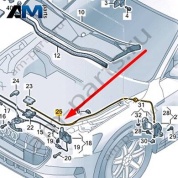 Трос замка капота Audi Q8 e-tron 2024-2024/Audi e-tron 2019-2023 4KL823535B