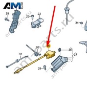 Датчик NOx для контроля токсичности ОГ Audi A8 (D4) 2014-2017 4H0907807D