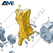 Кронштейн генератора и компрессора кондиционера VAG 06H903143H