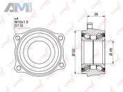 Подшипник ступицы задний LYNX для Mercedes CLS-klasse 2010-2017 II (C218) WB-1016