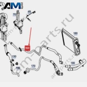 Трубка отопителя от теплообменника к насосу Mercedes GLS AMG 63 (M177) A1678308403