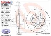 Задние тормозные диски (09.D984.11) BREMBO для Mercedes GLE V167 300d