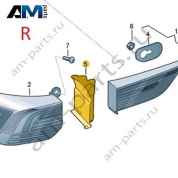 Накладка заднего фонаря справа 5HG945312 на Volkswagen Golf 8 2019-2026