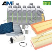 Комплект фильтров MANN с маслом 5W30 229.52 для ТО-2 Mercedes S580