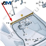 Накладка Audi A6 (C8) Avant/Allroad 2019-2024 4K9827229