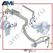 Тормозная трубка от гидравлической системы к тормозному шлангу Volkswagen id-Buzz 2023-2024 1N3614723A