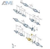 Пыльник внутреннего правого ШРУСа  (DSG) 7LA498201B  Volkswagen Multivan T6 (2019-2023)