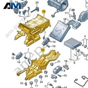 Корпус распределителя воздуха Audi A8 (D5) 2018-2024 4N0820356