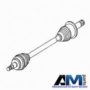 Полуось задняя правая A1643502810 Мерседес GL X164