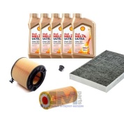 Комплект фильтров для ТО-1/3 Audi A5 (8T) 2.0TFSI с маслом Shell 0W30