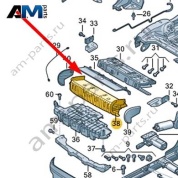 Кронштейн механизма регулировки глубины сиденья Audi Q7 (4M) 2016-2024 4M0881959