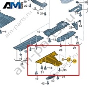 Облицовка днища Volkswagen id3 2020-2024 1EA825102C